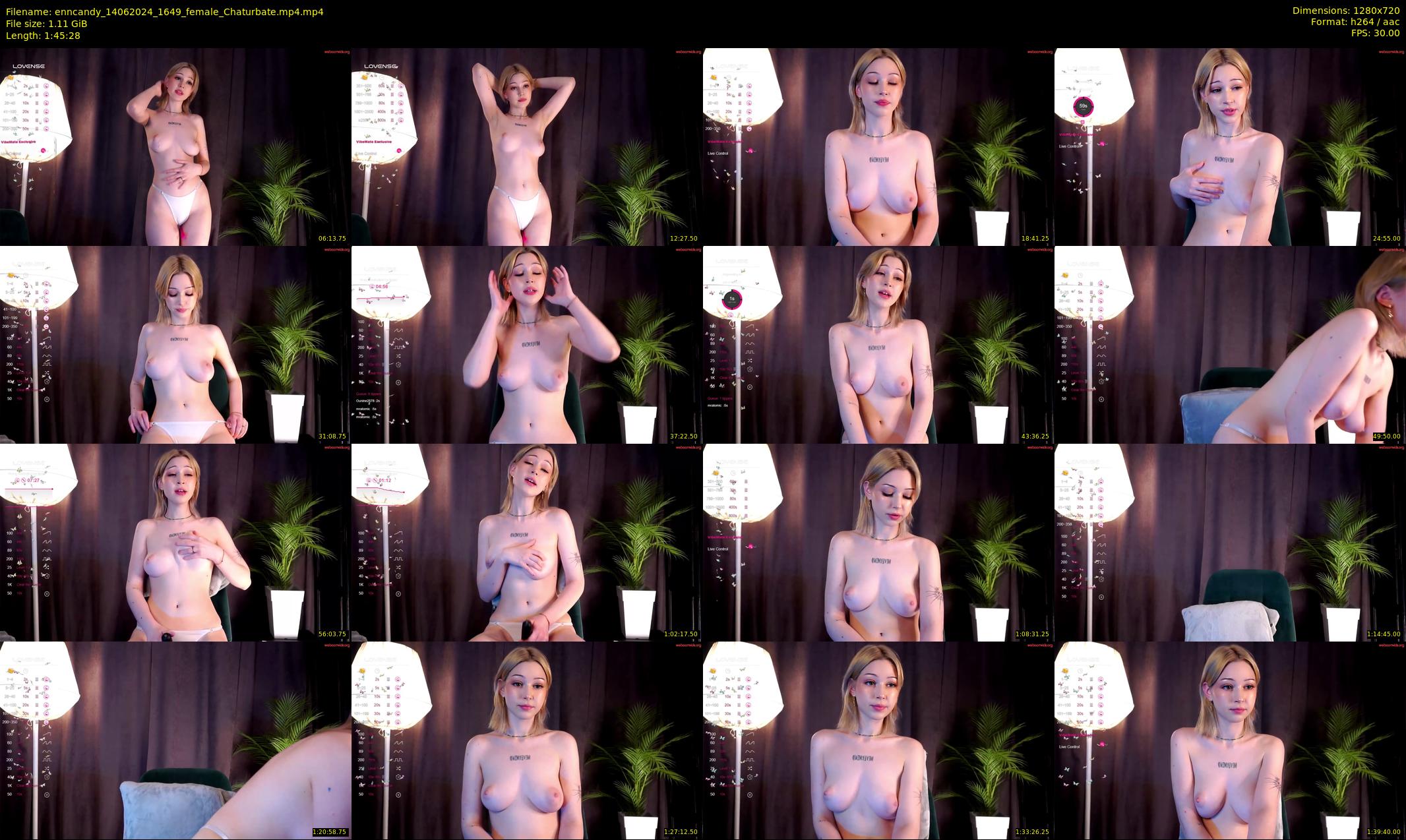 enncandy — 106 minute Chaturbate female cam show recording, 720p, Jun 14, 2024