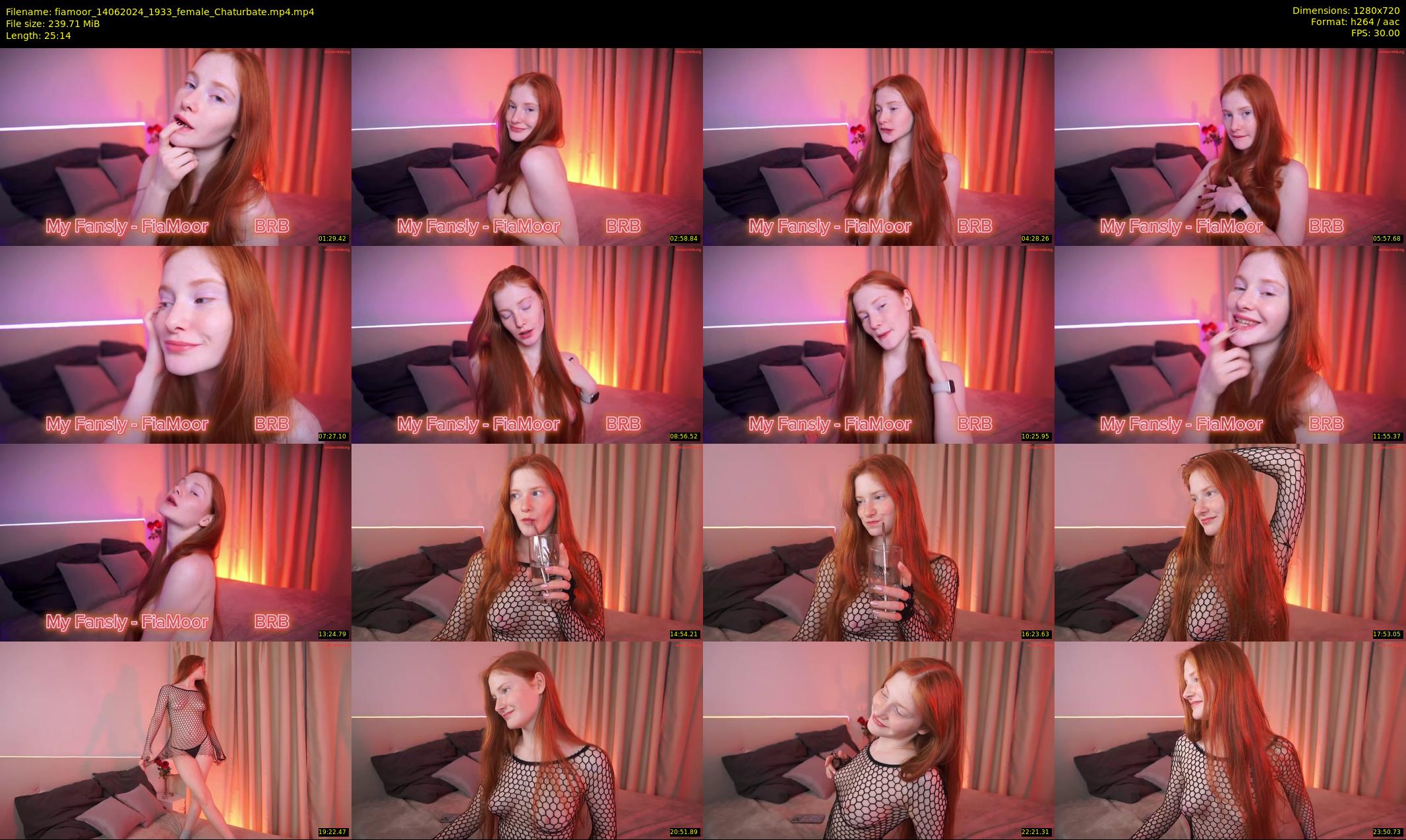 fiamoor — 26 minute Chaturbate female cam show recording, 720p, Jun 14, 2024