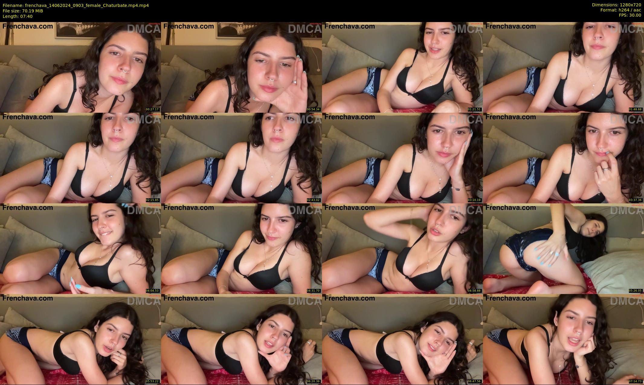 frenchava — 8 minute Chaturbate female cam show recording, 720p, Jun 14, 2024