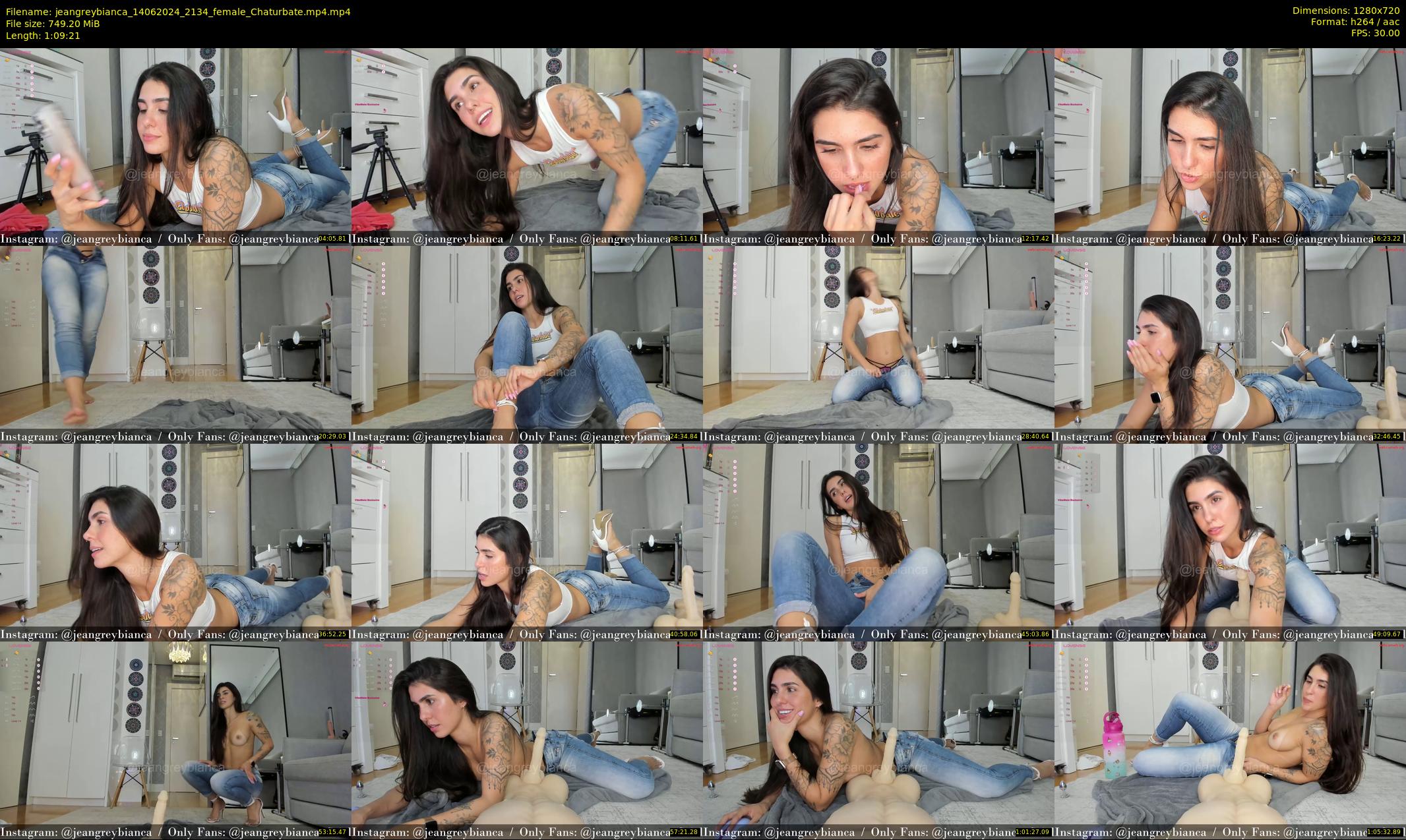 jeangreybianca — 70 minute Chaturbate female cam show recording, 720p, Jun 14, 2024