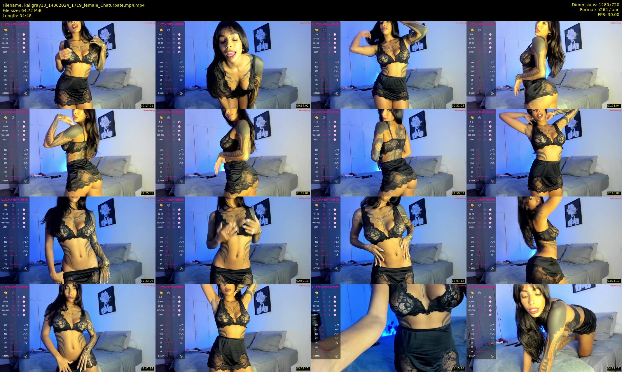 kaligray10 — 5 minute Chaturbate female cam show recording, 720p, Jun 14, 2024