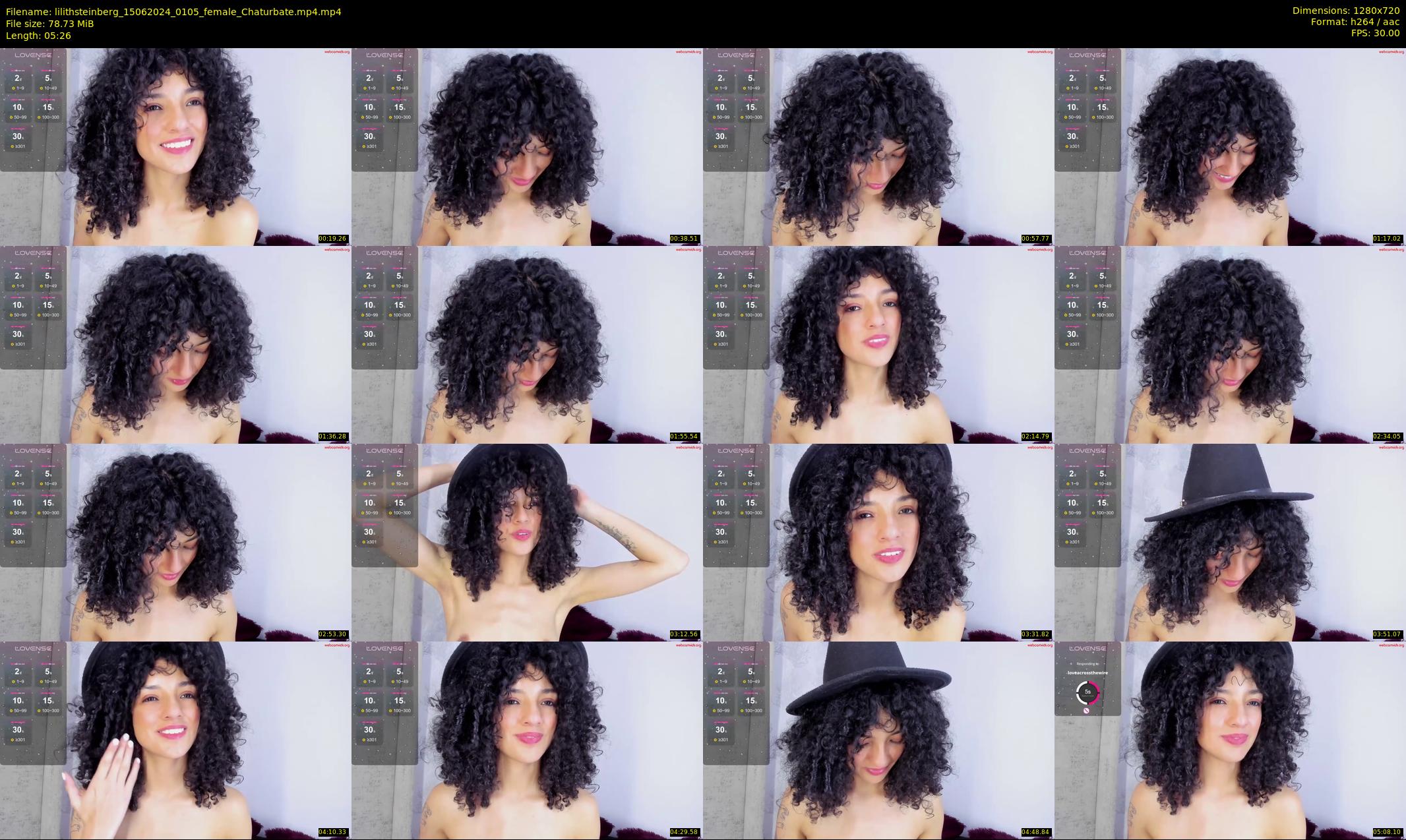 lilithsteinberg — 6 minute Chaturbate female cam show recording, 720p, Jun 15, 2024