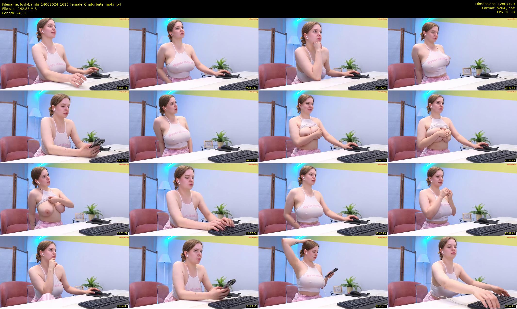 lovlybambi — 25 minute Chaturbate female cam show recording, 720p, Jun 14, 2024