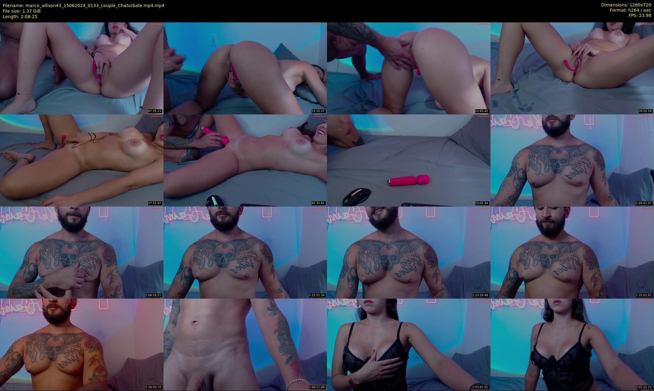 marco_allison43 — 129 minute Chaturbate couple cam show recording, 720p, Jun 15, 2024
