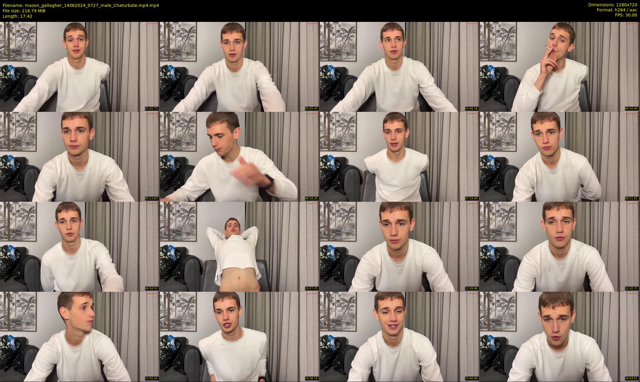 mason_gallagher — 18 minute Chaturbate male cam show recording, 720p, Jun 14, 2024