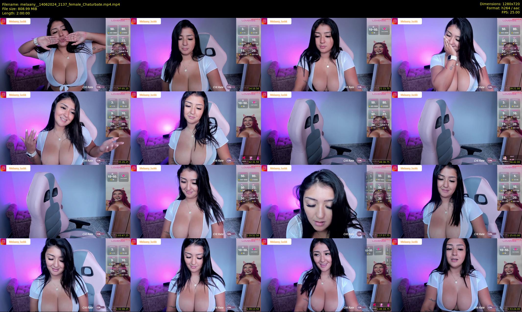 melaany_ — 120 minute Chaturbate female cam show recording, 720p, Jun 14, 2024