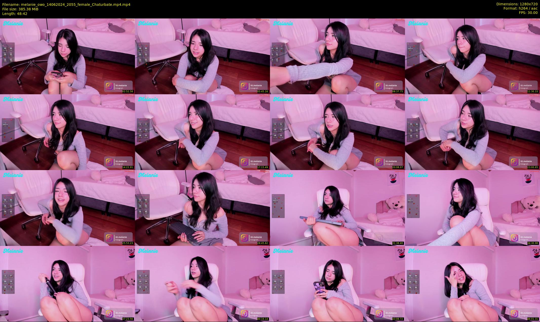 melanie_owo — 49 minute Chaturbate female cam show recording, 720p, Jun 14, 2024