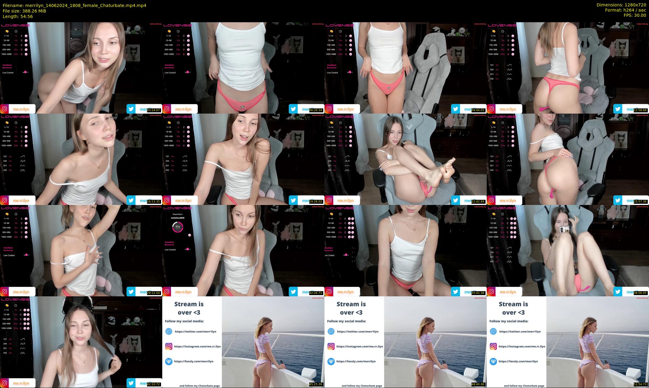 merrilyn — 55 minute Chaturbate female cam show recording, 720p, Jun 14, 2024