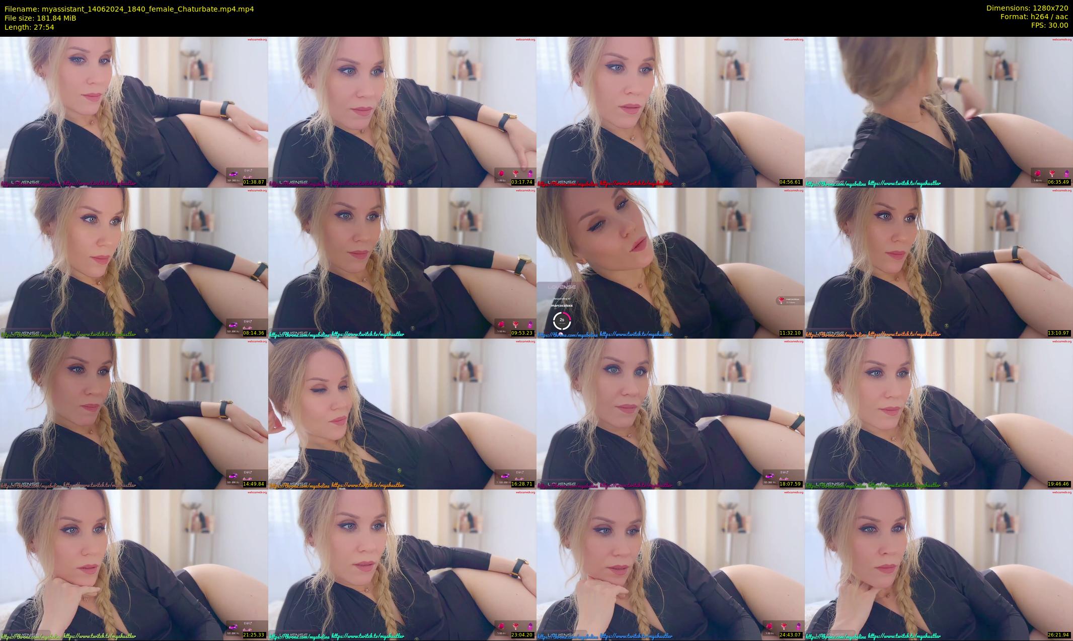myassistant — 28 minute Chaturbate female cam show recording, 720p, Jun 14, 2024