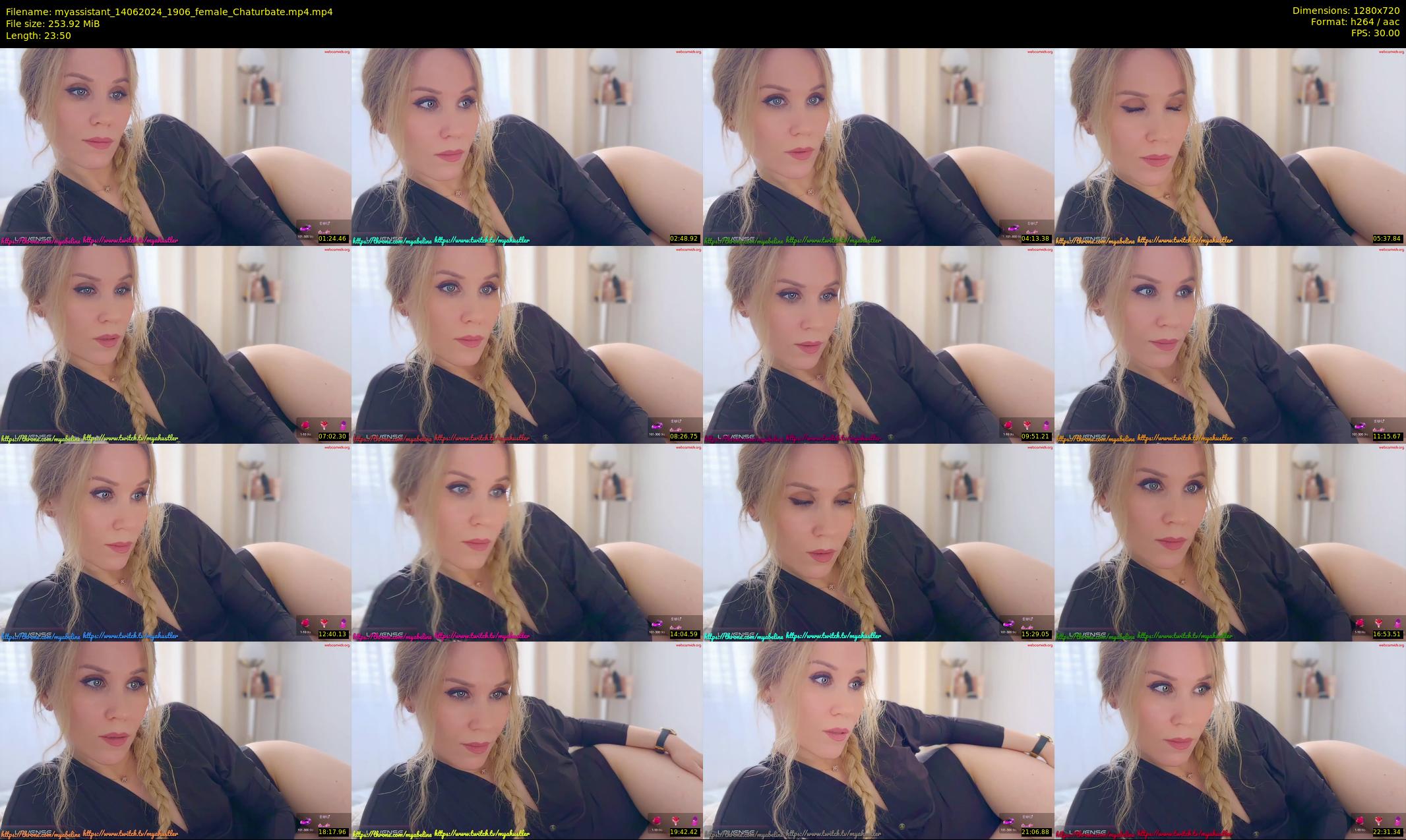 myassistant — 24 minute Chaturbate female cam show recording, 720p, Jun 14, 2024