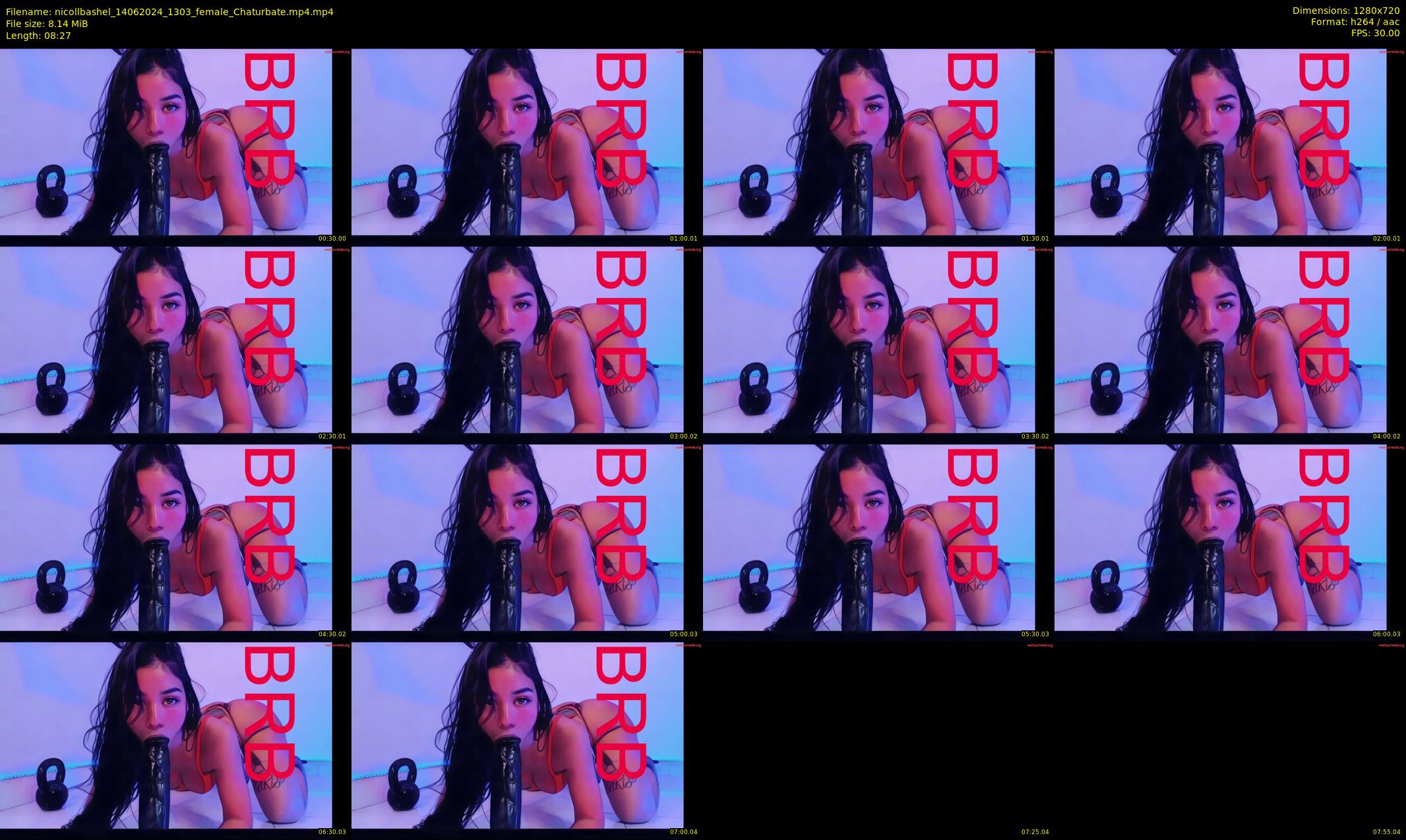 nicollbashel — 9 minute Chaturbate female cam show recording, 720p, Jun 14, 2024