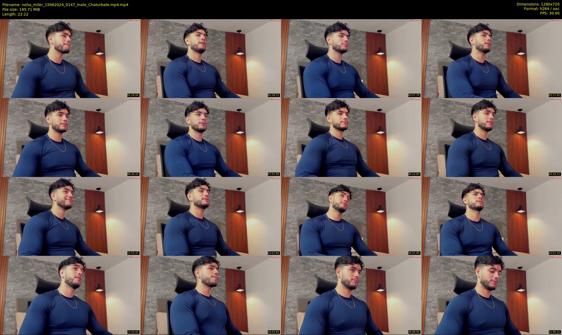 noha_miler — 23 minute Chaturbate male cam show recording, 720p, Jun 15, 2024