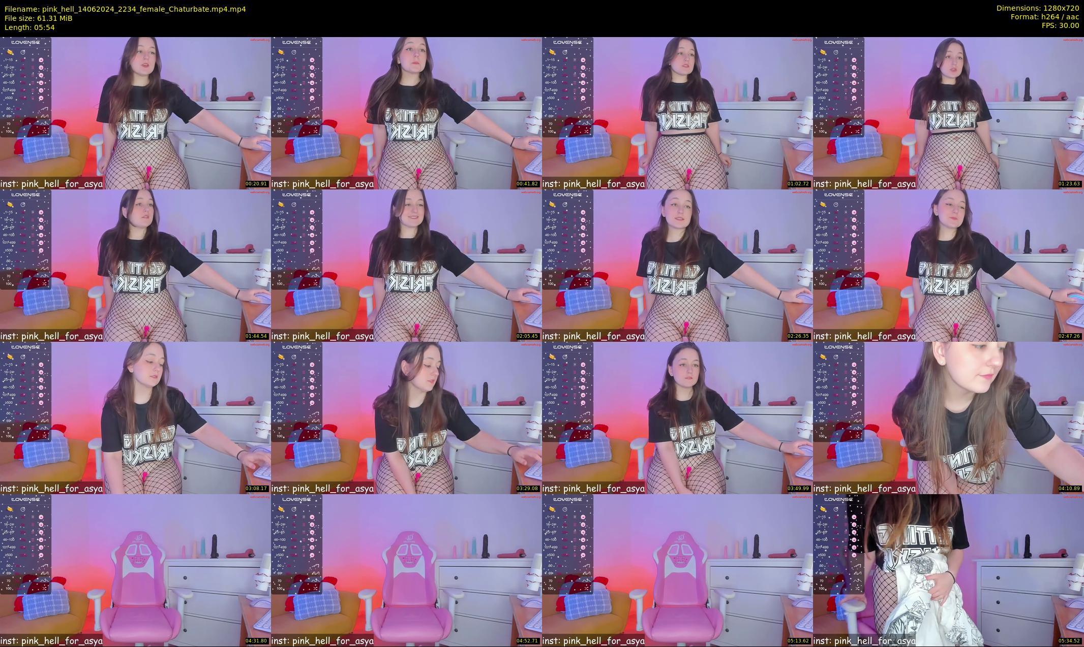 pink_hell — 6 minute Chaturbate female cam show recording, 720p, Jun 14, 2024