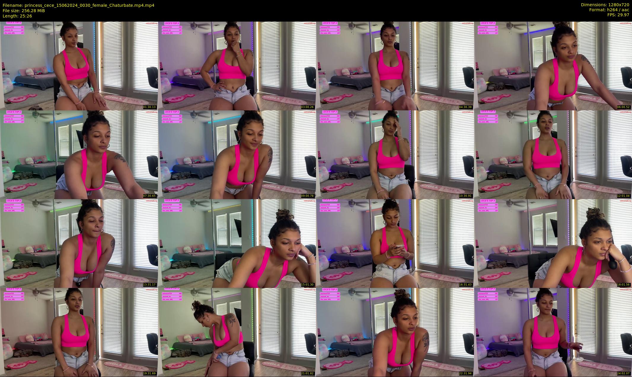 princess_cece — 26 minute Chaturbate female cam show recording, 720p, Jun 15, 2024