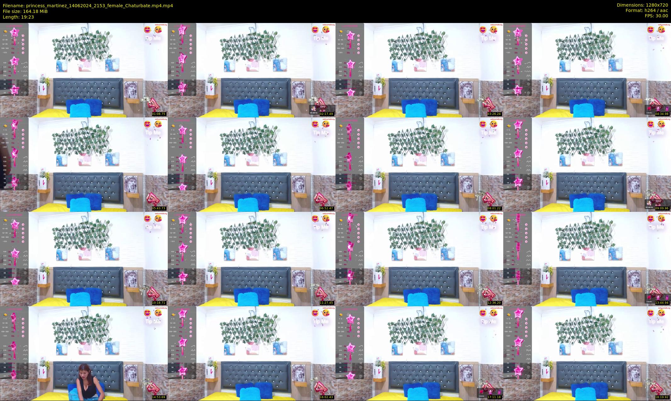 princess_martinez — 20 minute Chaturbate female cam show recording, 720p, Jun 14, 2024