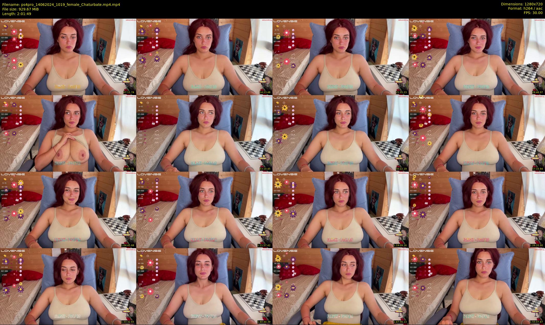 ps4pro — 122 minute Chaturbate female cam show recording, 720p, Jun 14, 2024