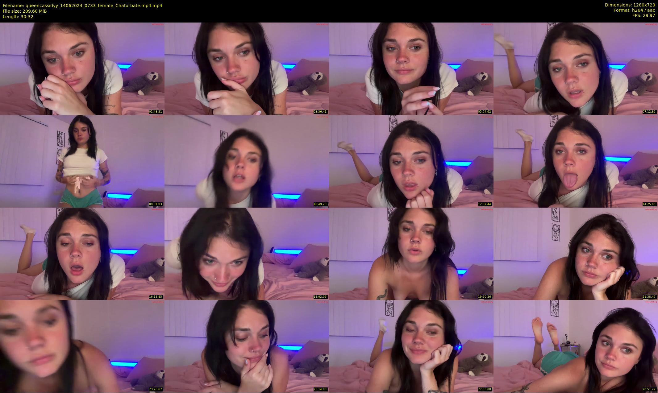queencassidyy — 31 minute Chaturbate female cam show recording, 720p, Jun 14, 2024
