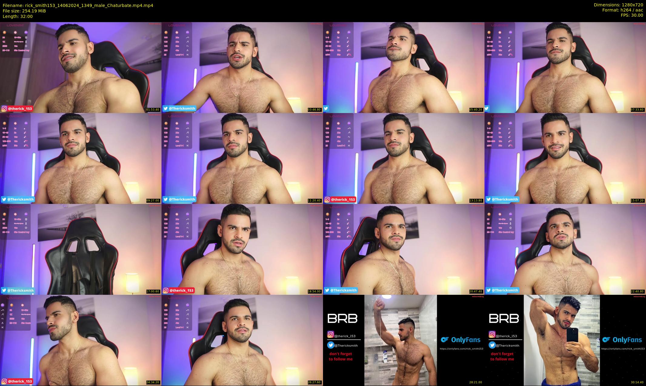 rick_smith153 — 32 minute Chaturbate male cam show recording, 720p, Jun 14, 2024