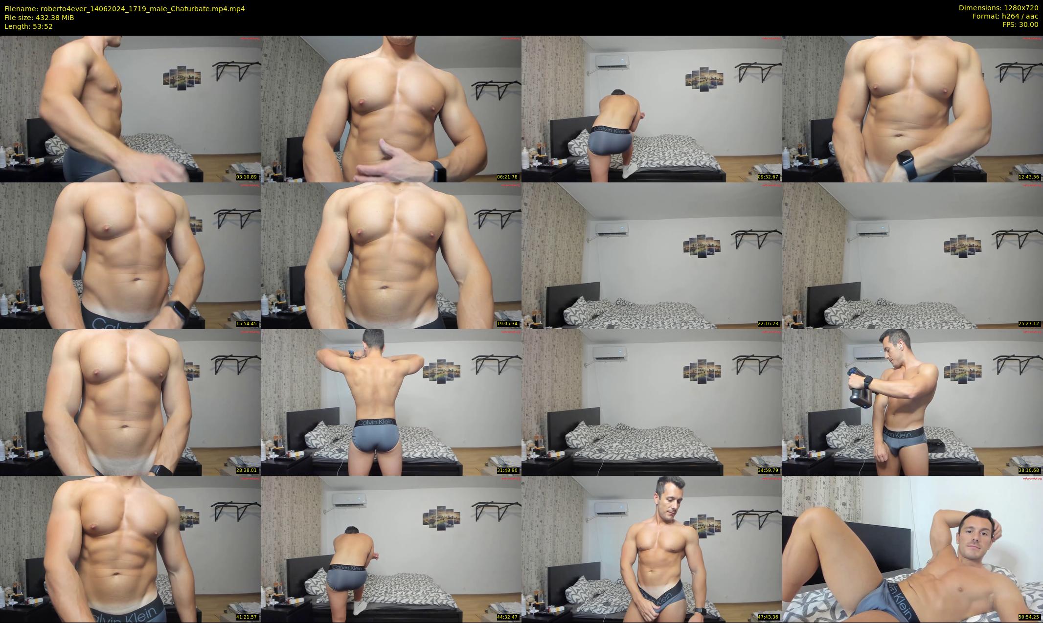 roberto4ever — 54 minute Chaturbate male cam show recording, 720p, Jun 14, 2024