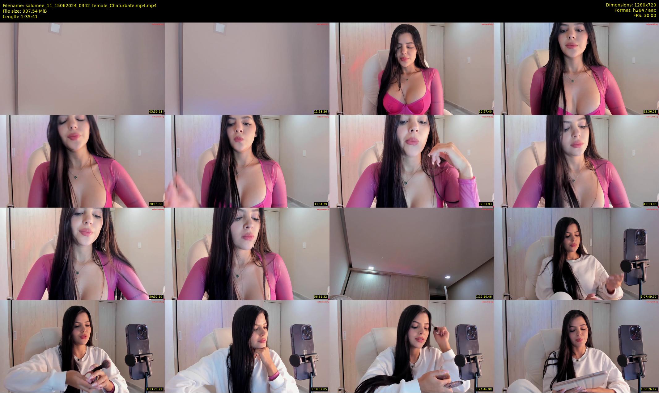 salomee_11 — 96 minute Chaturbate female cam show recording, 720p, Jun 15, 2024