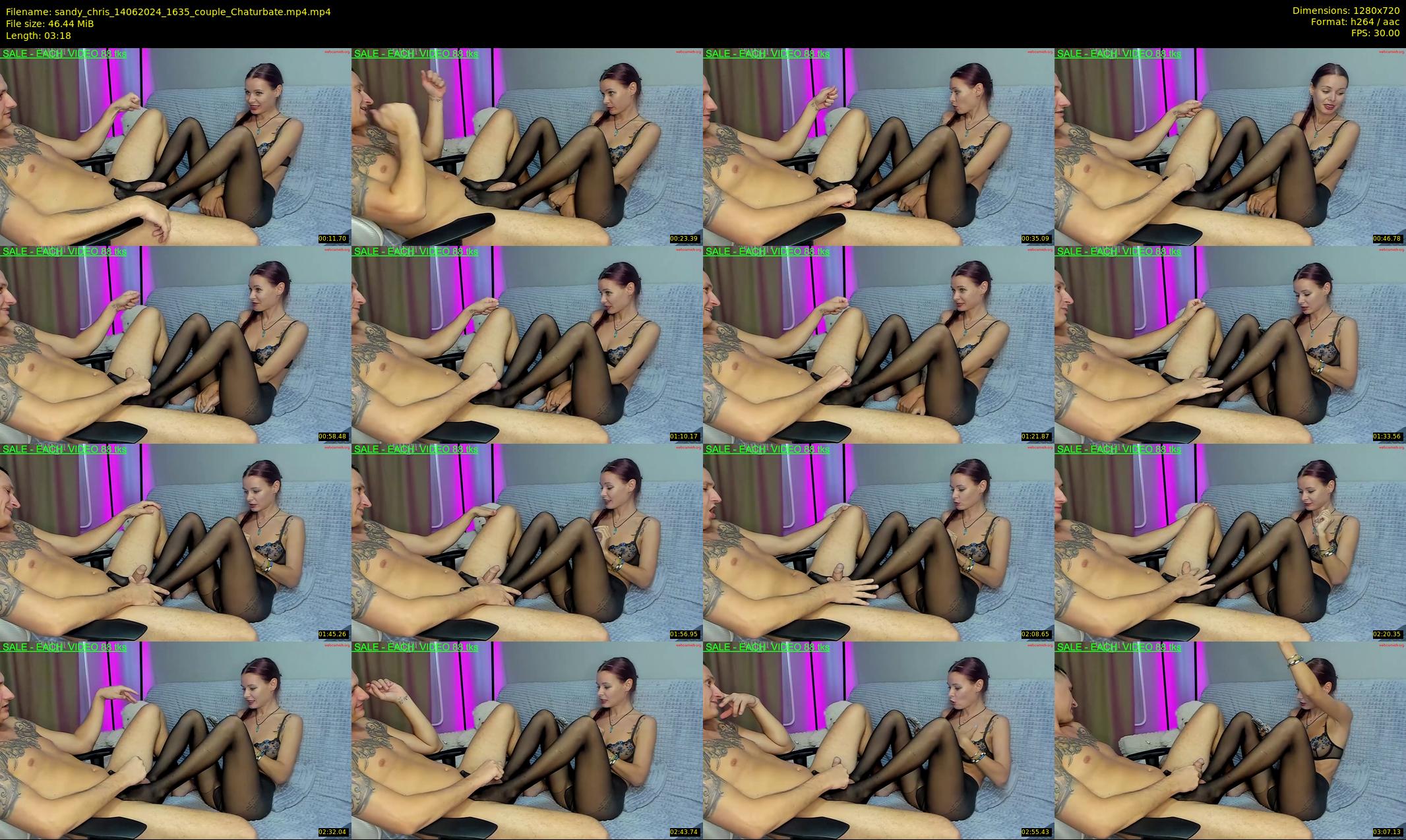 sandy_chris — 4 minute Chaturbate couple cam show recording, 720p, Jun 14, 2024