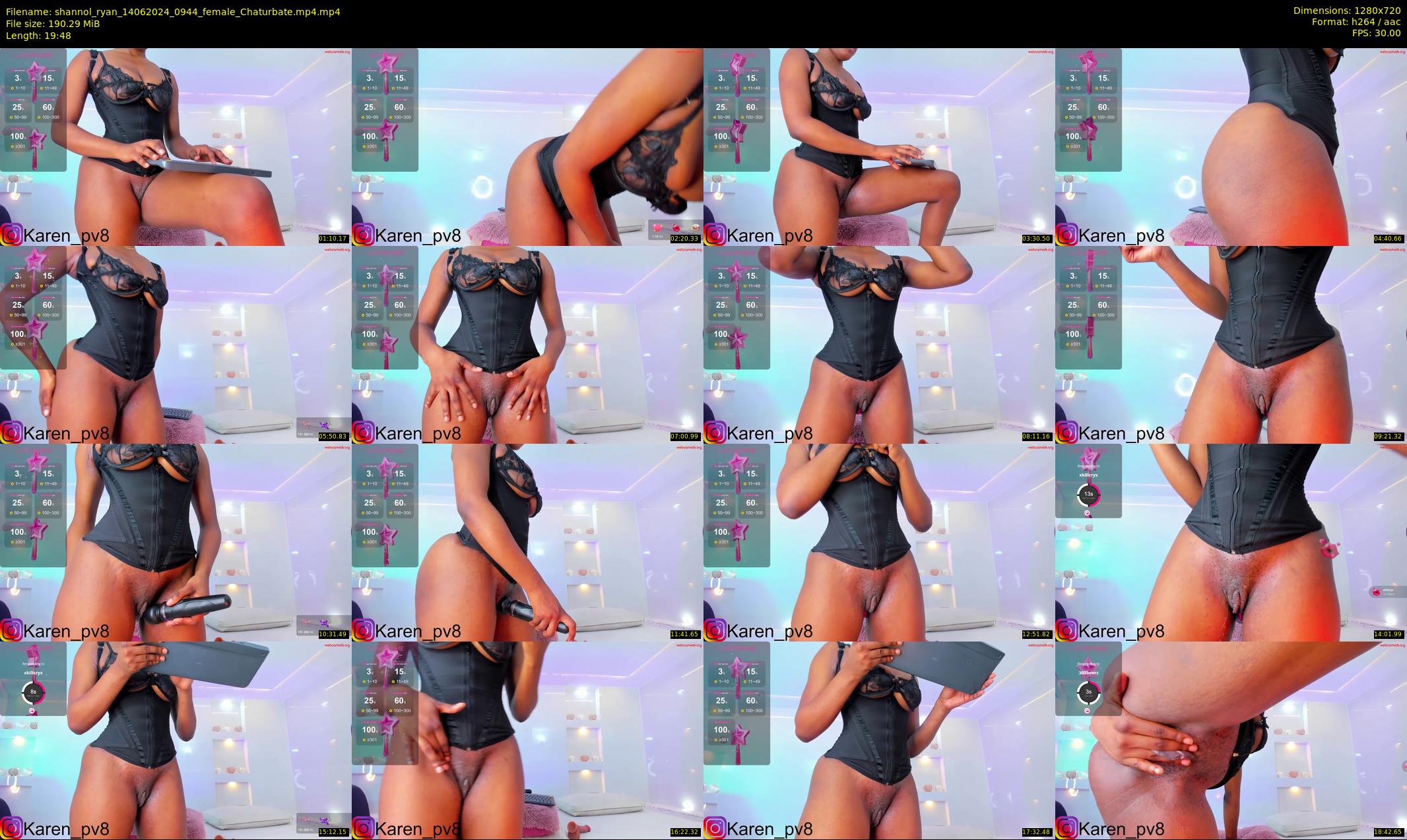 shannol_ryan — 20 minute Chaturbate female cam show recording, 720p, Jun 14, 2024