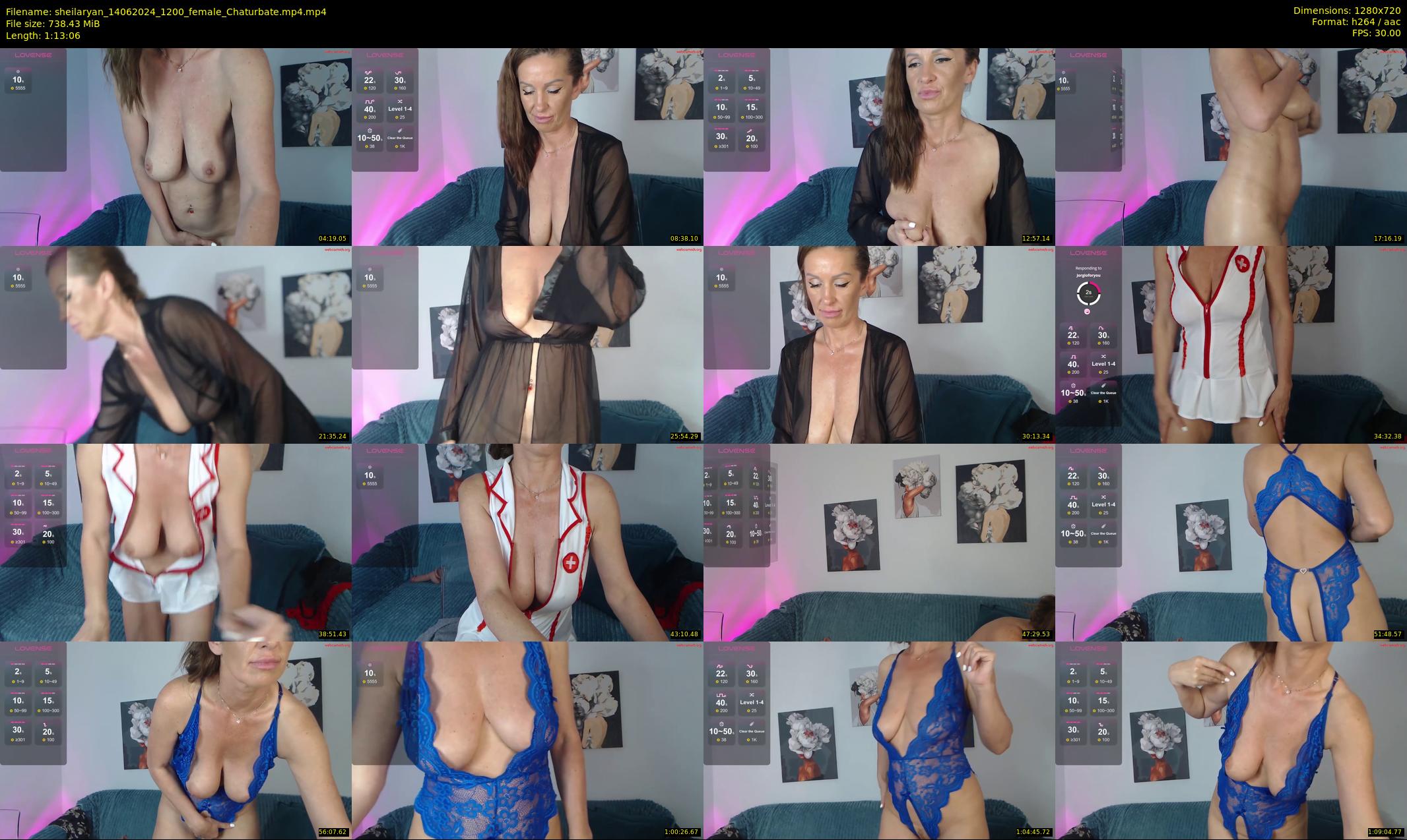 sheilaryan — 74 minute Chaturbate female cam show recording, 720p, Jun 14, 2024