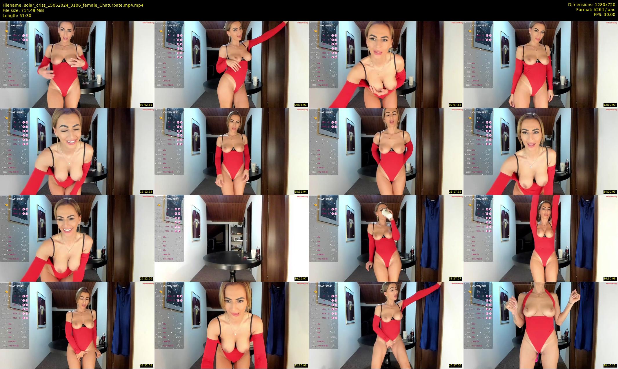 solar_criss — 52 minute Chaturbate female cam show recording, 720p, Jun 15, 2024
