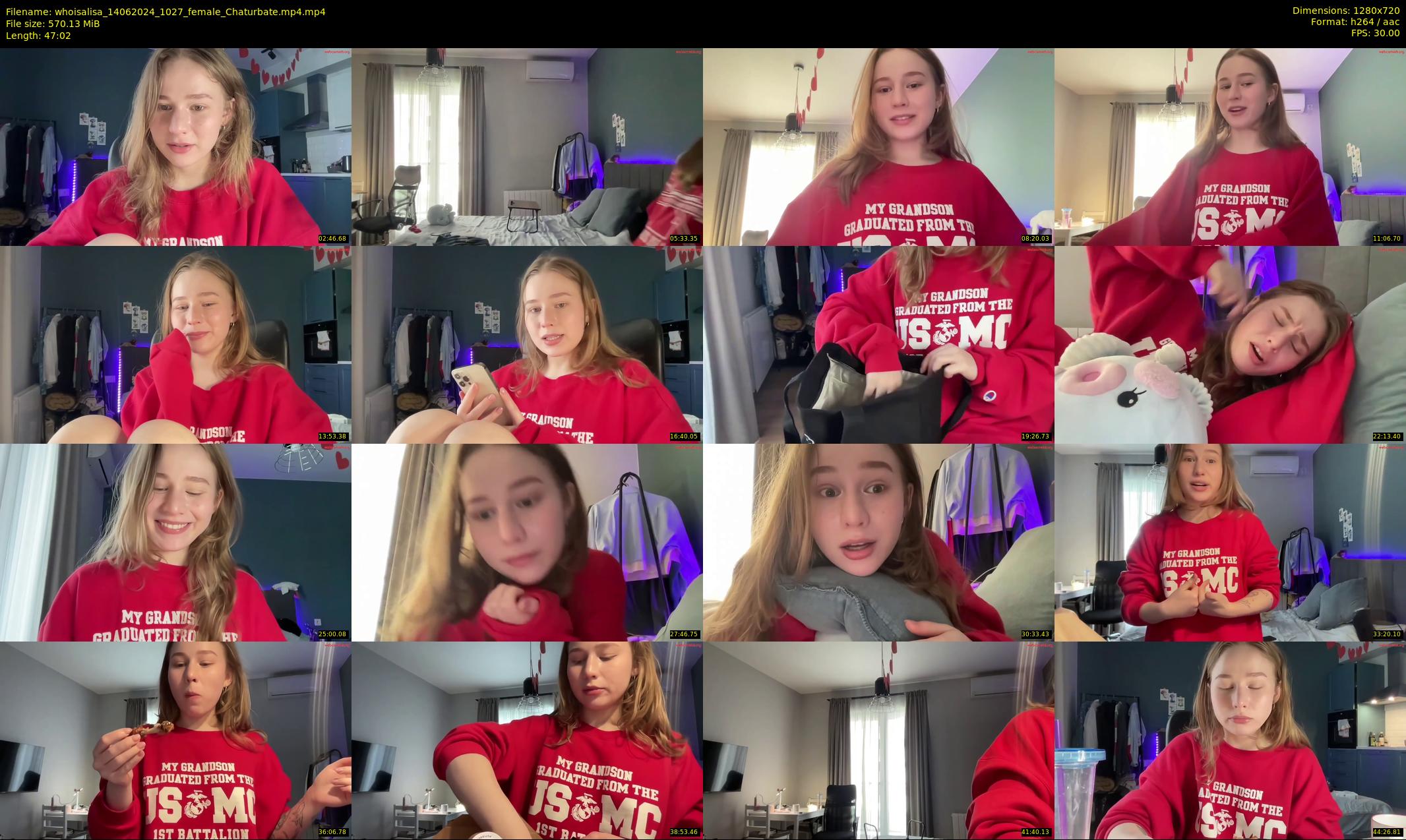 whoisalisa — 48 minute Chaturbate female cam show recording, 720p, Jun 14, 2024