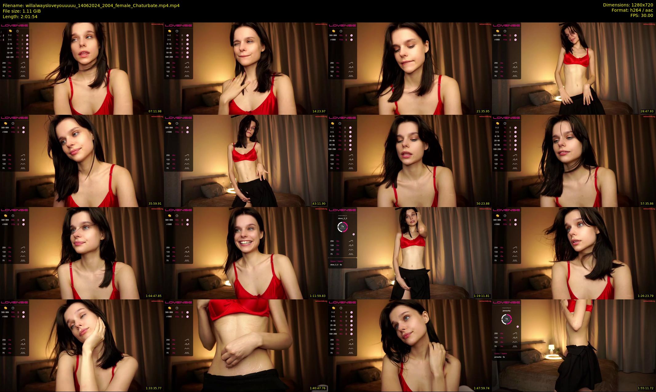 willalwaysloveyouuuuu — 122 minute Chaturbate female cam show recording, 720p, Jun 14, 2024