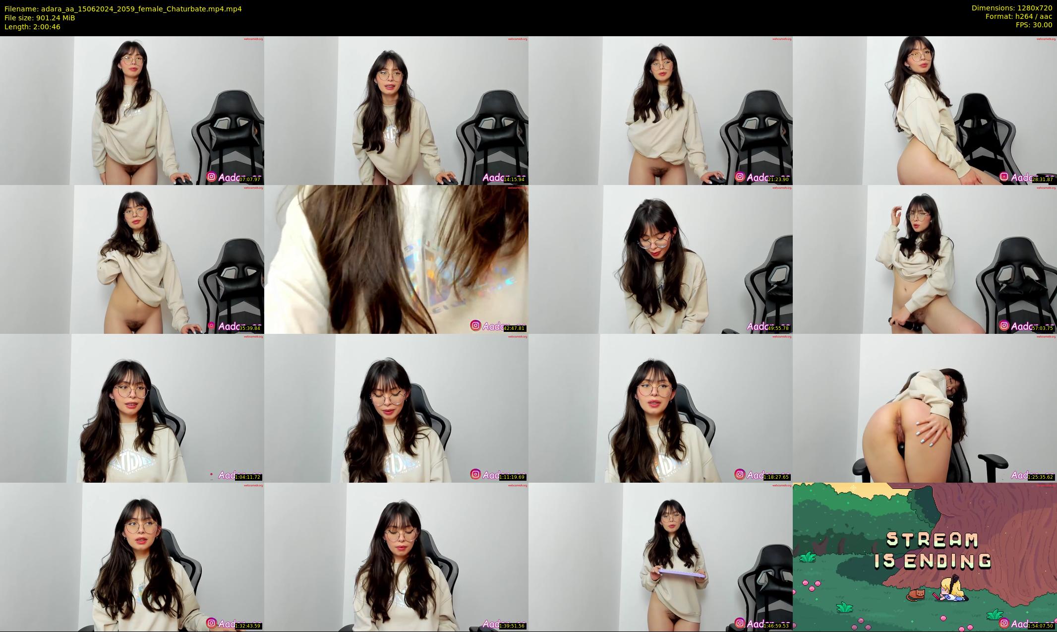 adara_aa — 121 minute Chaturbate female cam show recording, 720p, Jun 15, 2024