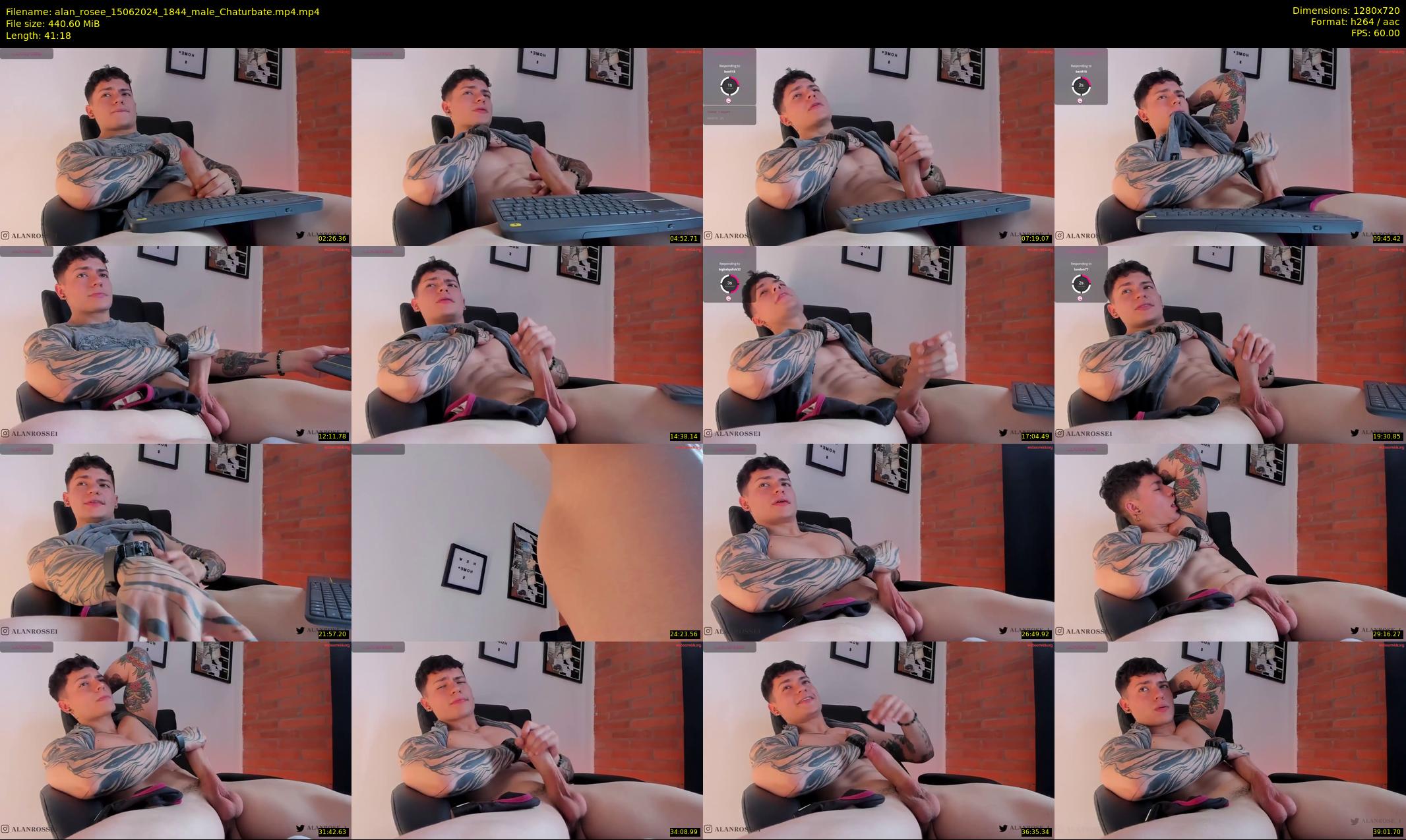 alan_rosee — 42 minute Chaturbate male cam show recording, 720p, Jun 15, 2024