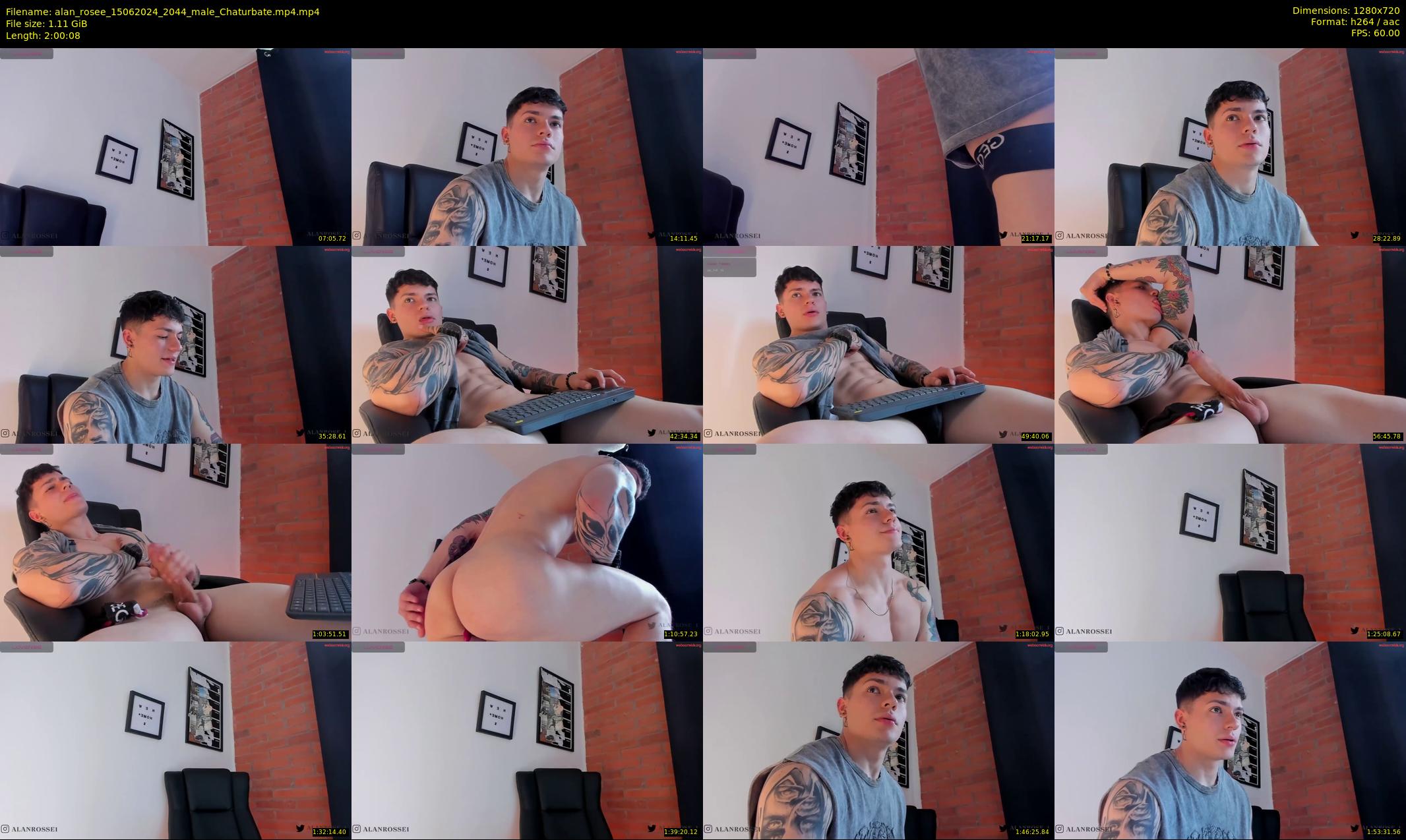 alan_rosee — 121 minute Chaturbate male cam show recording, 720p, Jun 15, 2024