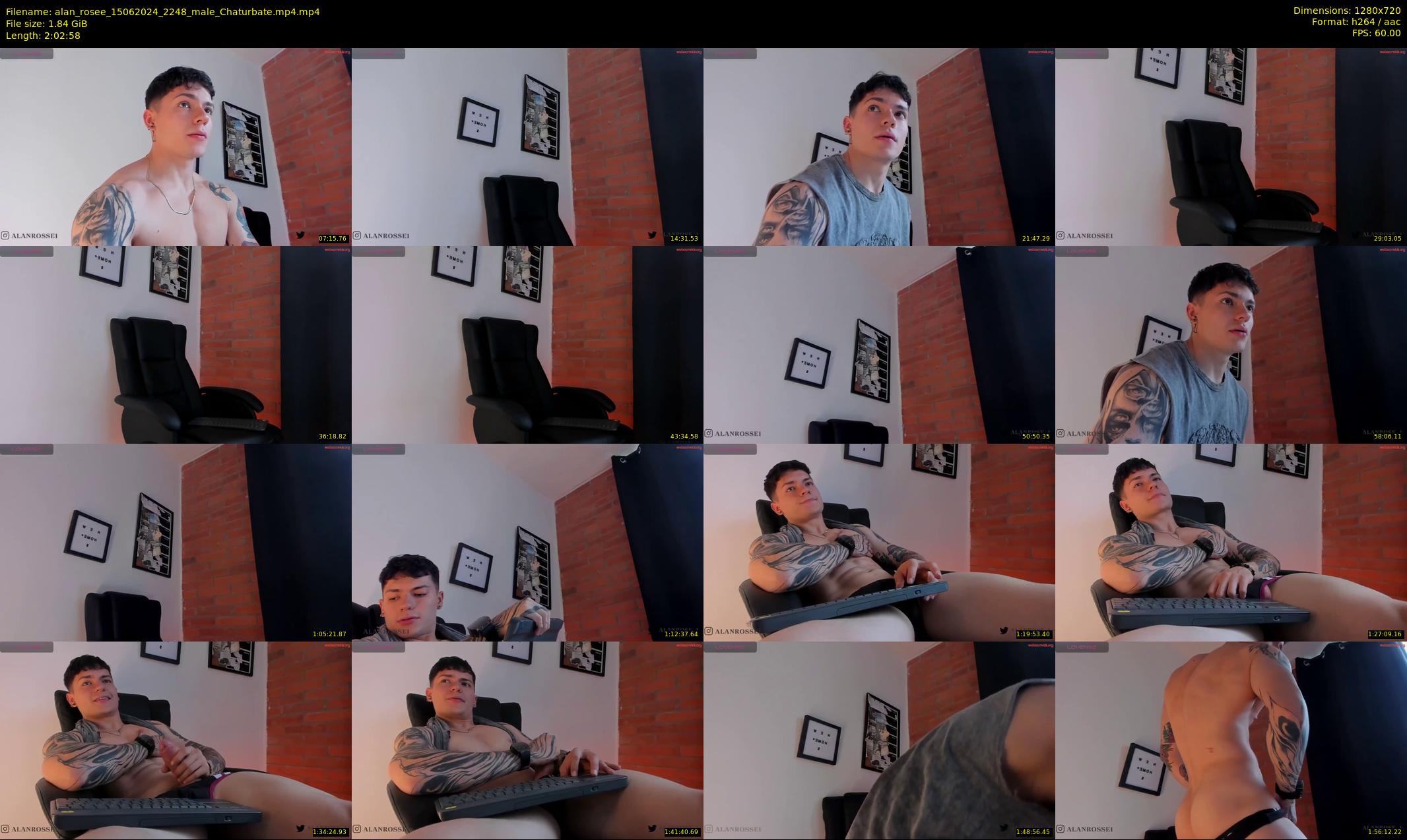 alan_rosee — 123 minute Chaturbate male cam show recording, 720p, Jun 15, 2024