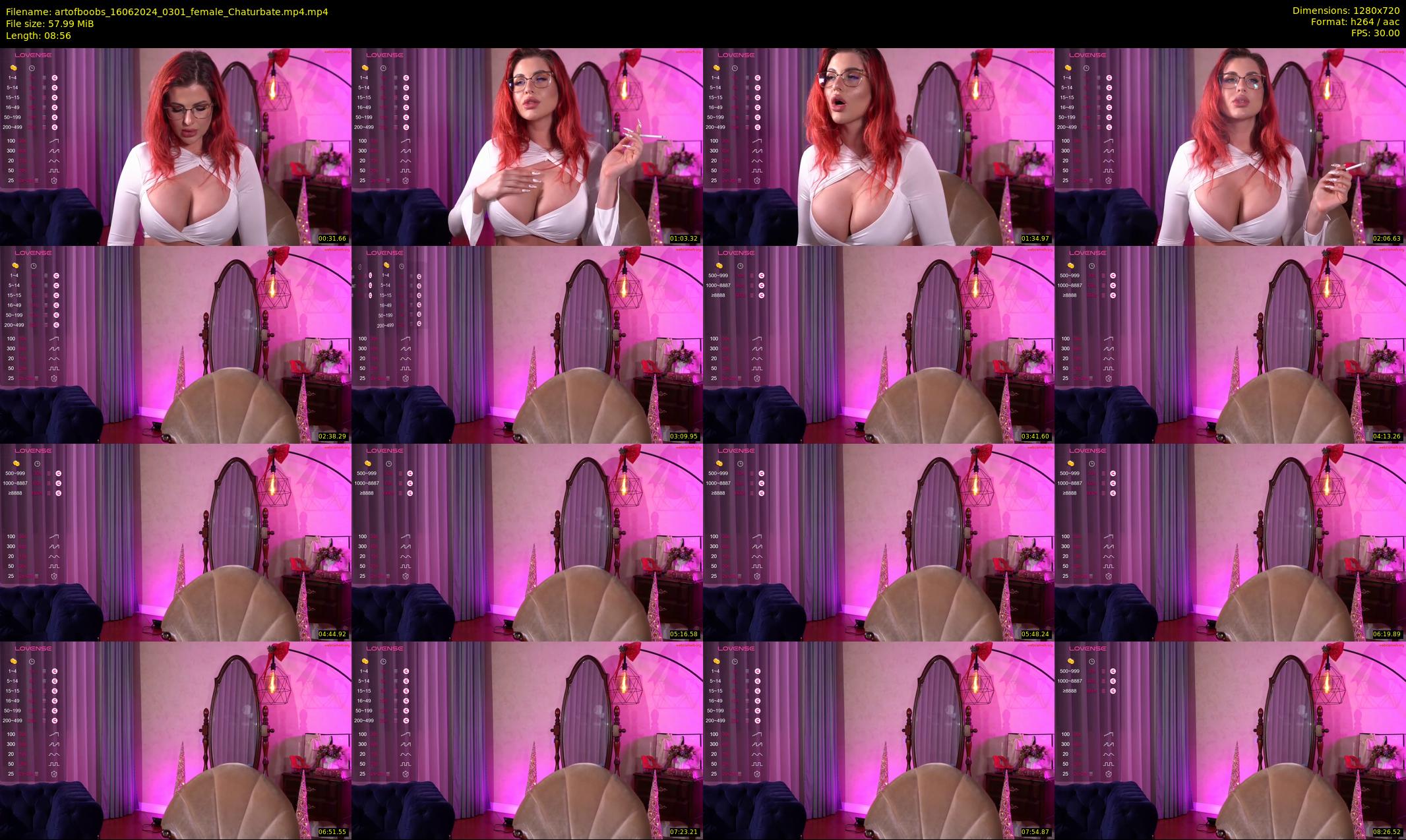 artofboobs — 9 minute Chaturbate female cam show recording, 720p, Jun 16, 2024