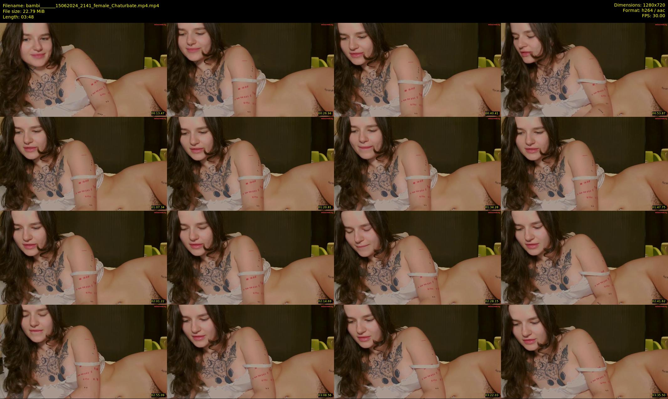 bambi______ — 4 minute Chaturbate female cam show recording, 720p, Jun 15, 2024
