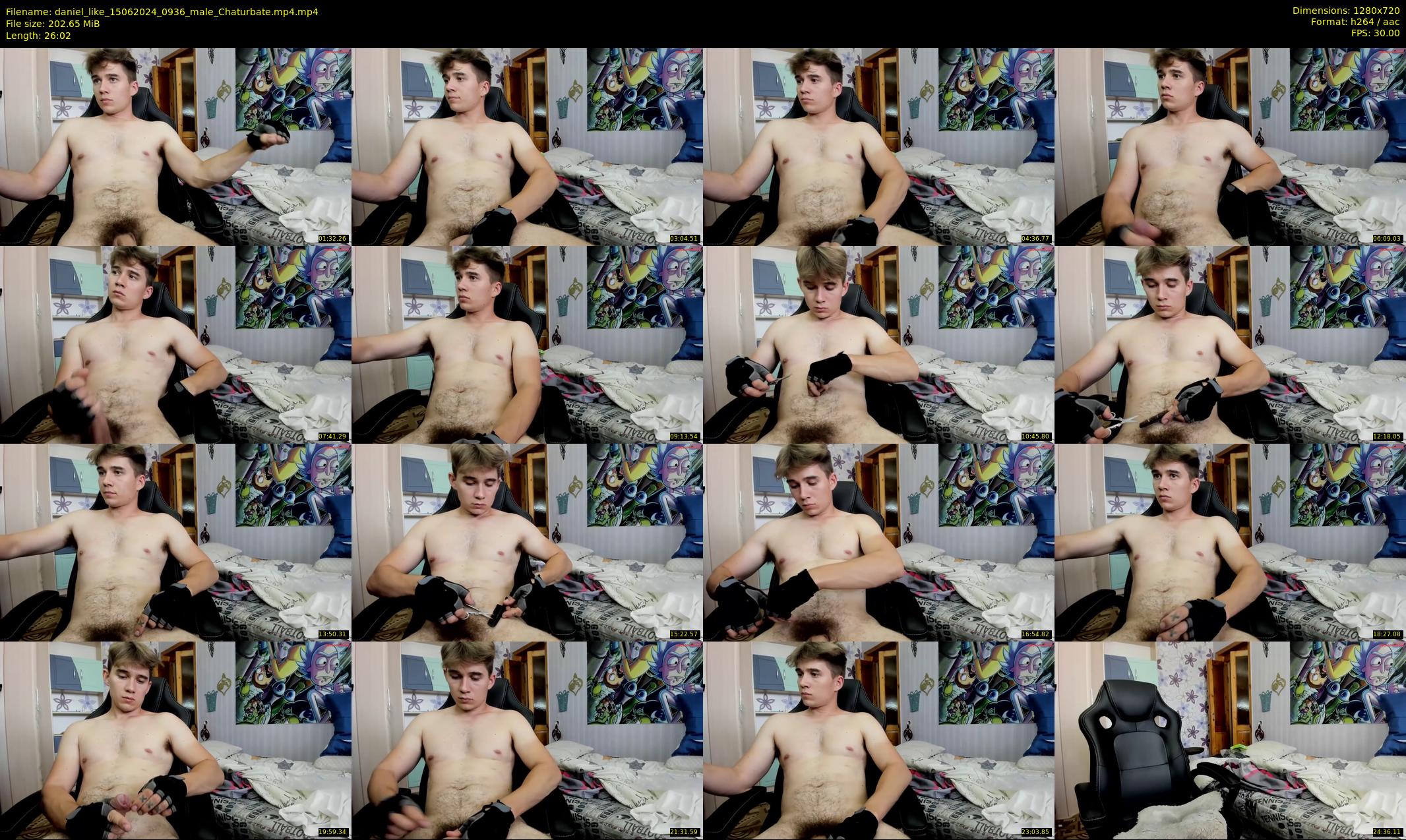 daniel_like — 27 minute Chaturbate male cam show recording, 720p, Jun 15, 2024