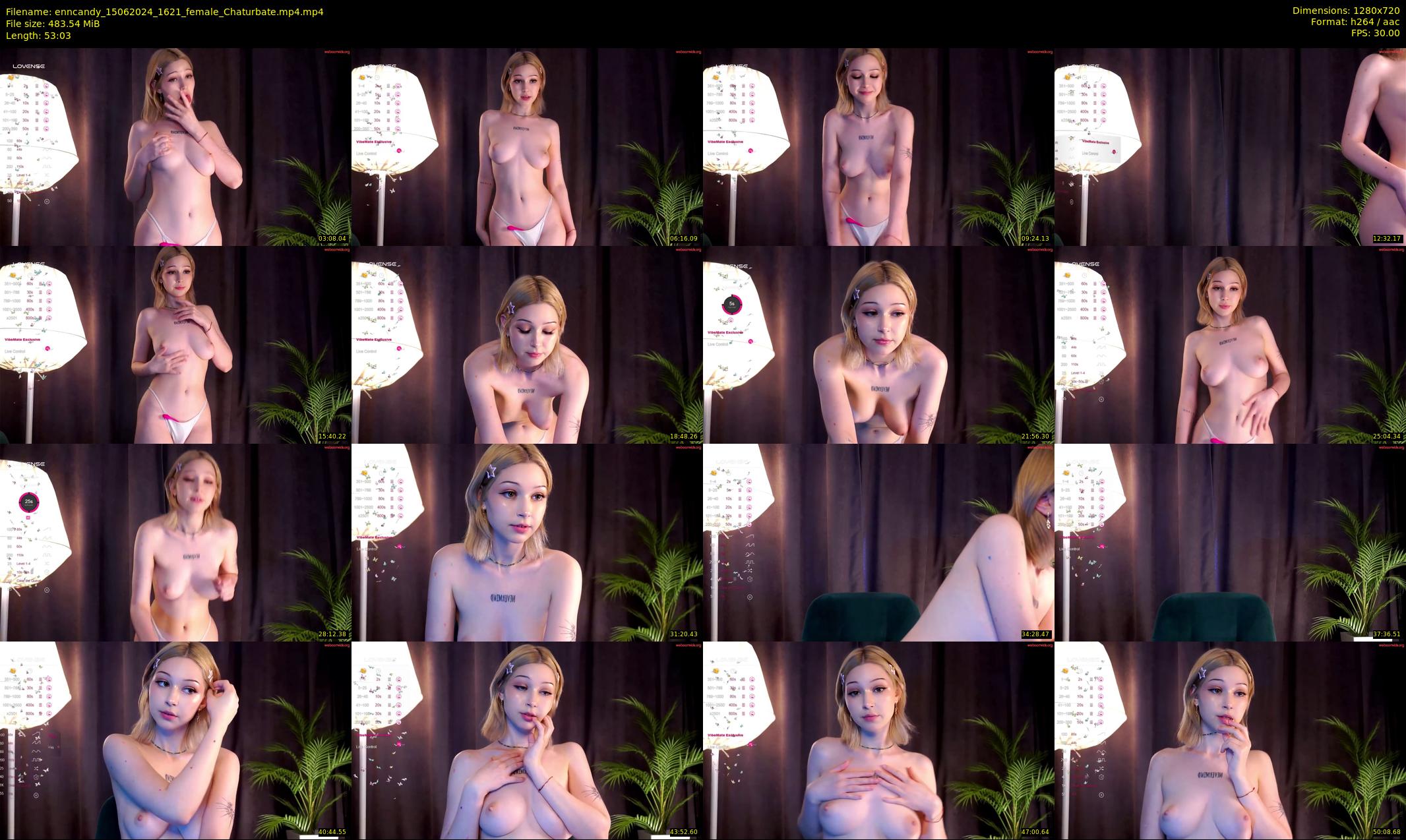 enncandy — 54 minute Chaturbate female cam show recording, 720p, Jun 15, 2024