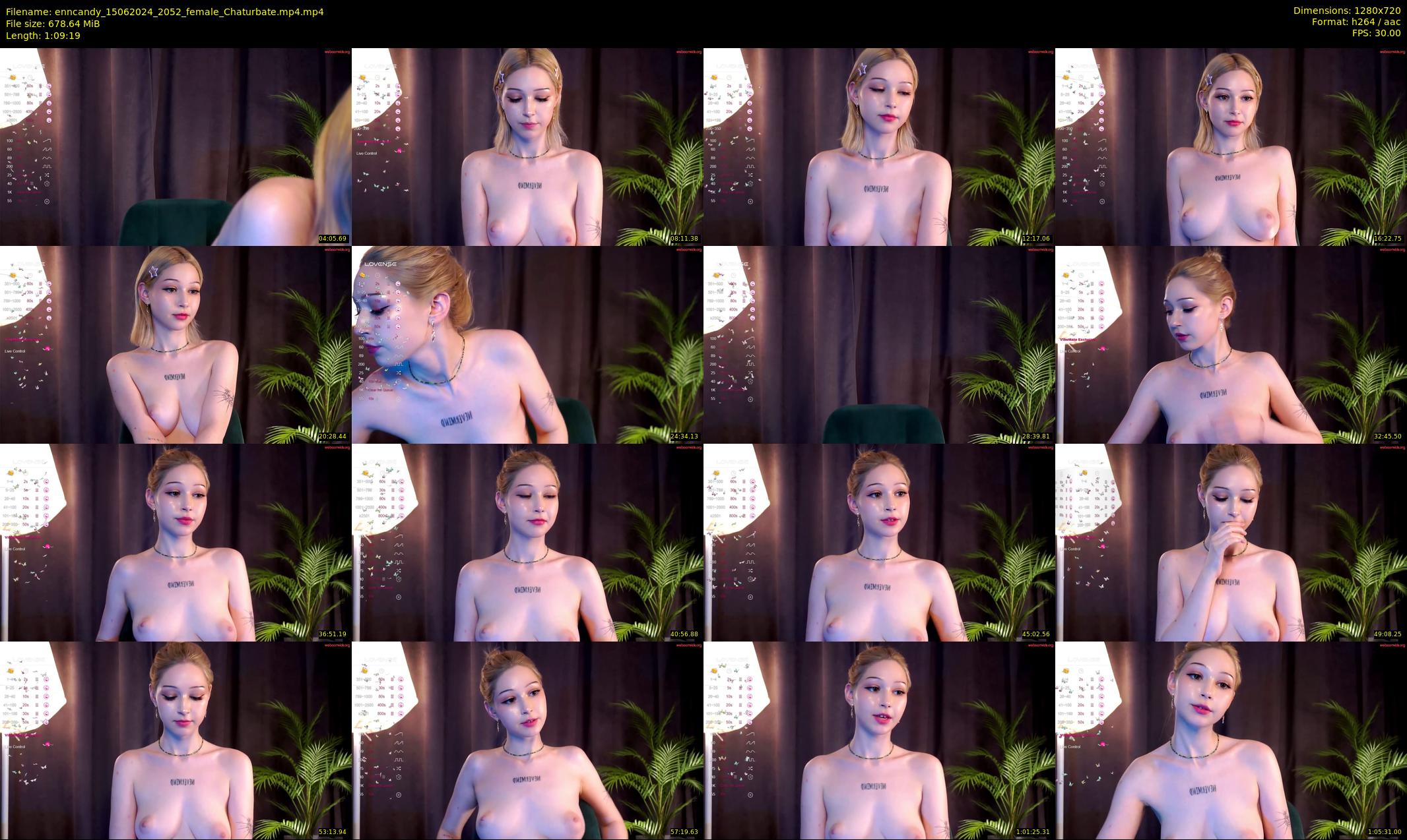 enncandy — 70 minute Chaturbate female cam show recording, 720p, Jun 15, 2024