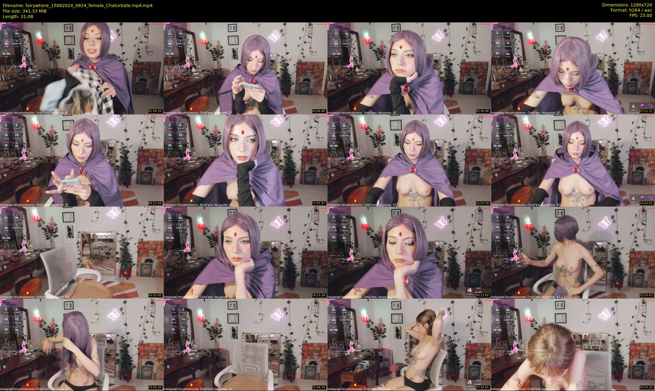 fairywhore — 32 minute Chaturbate female cam show recording, 720p, Jun 15, 2024