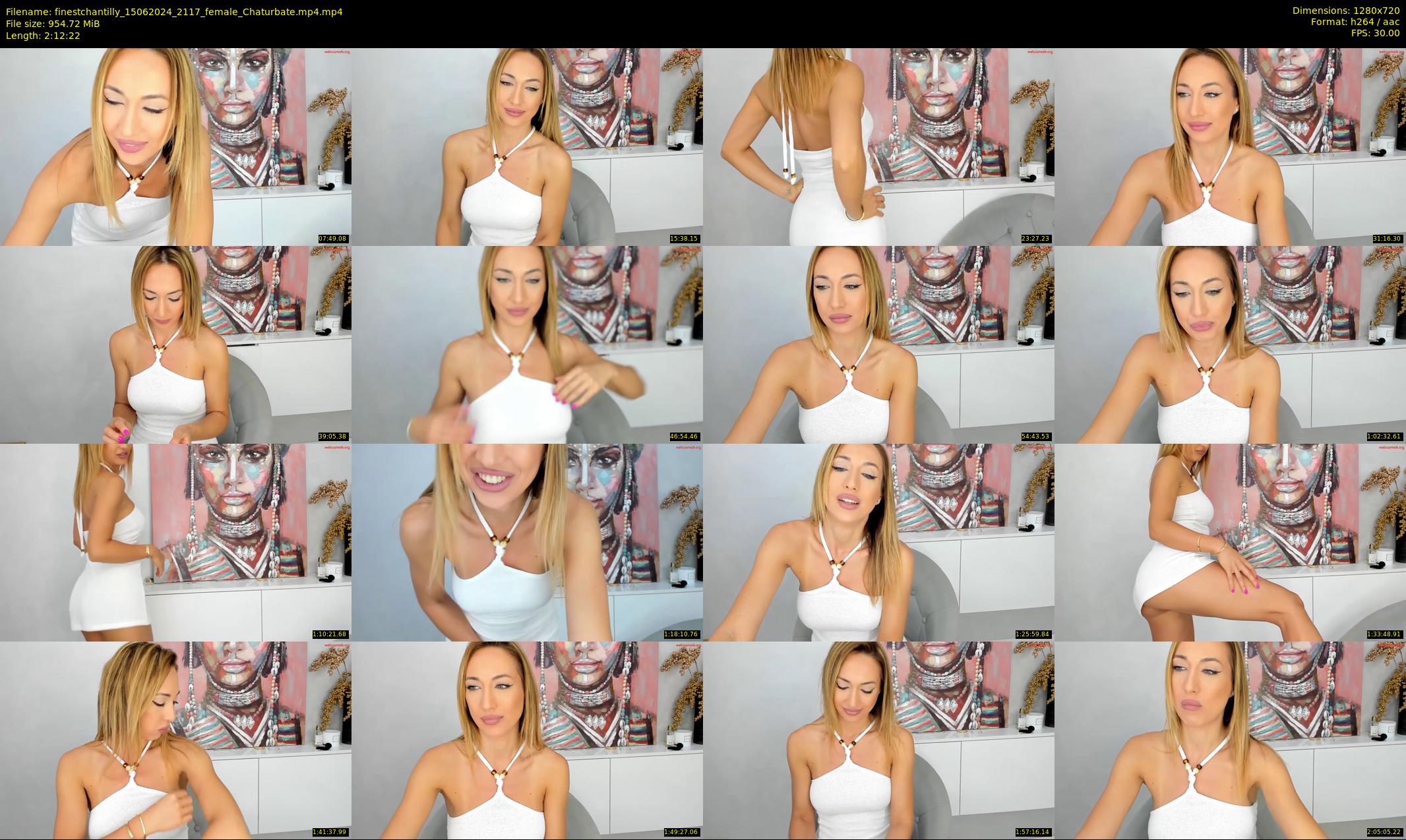 finestchantilly — 133 minute Chaturbate female cam show recording, 720p, Jun 15, 2024