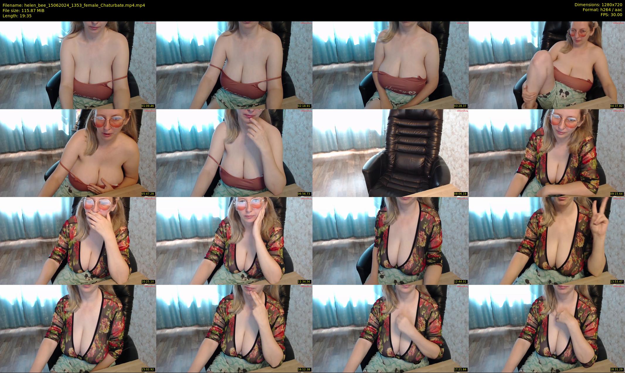 helen_bee — 20 minute Chaturbate female cam show recording, 720p, Jun 15, 2024
