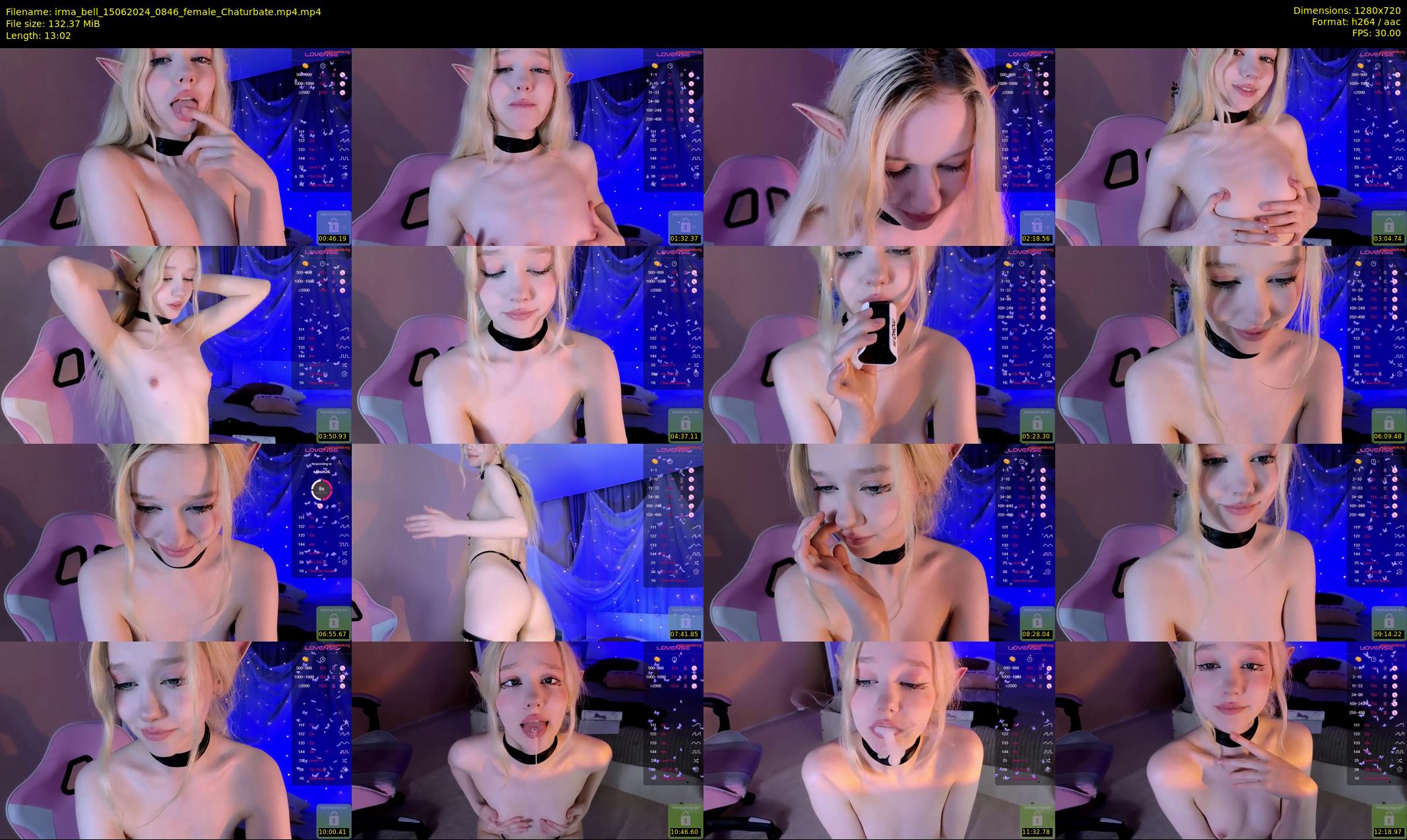 irma_bell — 14 minute Chaturbate female cam show recording, 720p, Jun 15, 2024