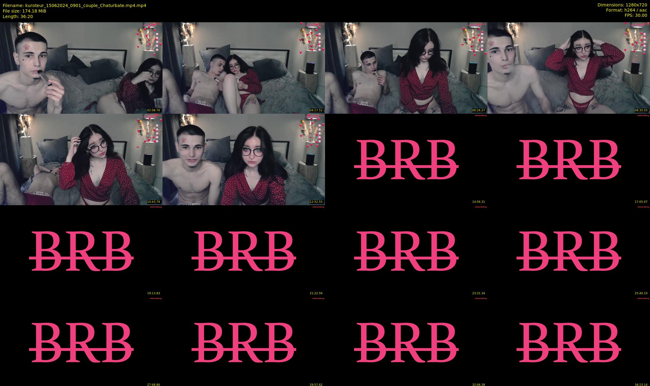 kuroteur — 37 minute Chaturbate couple cam show recording, 720p, Jun 15, 2024