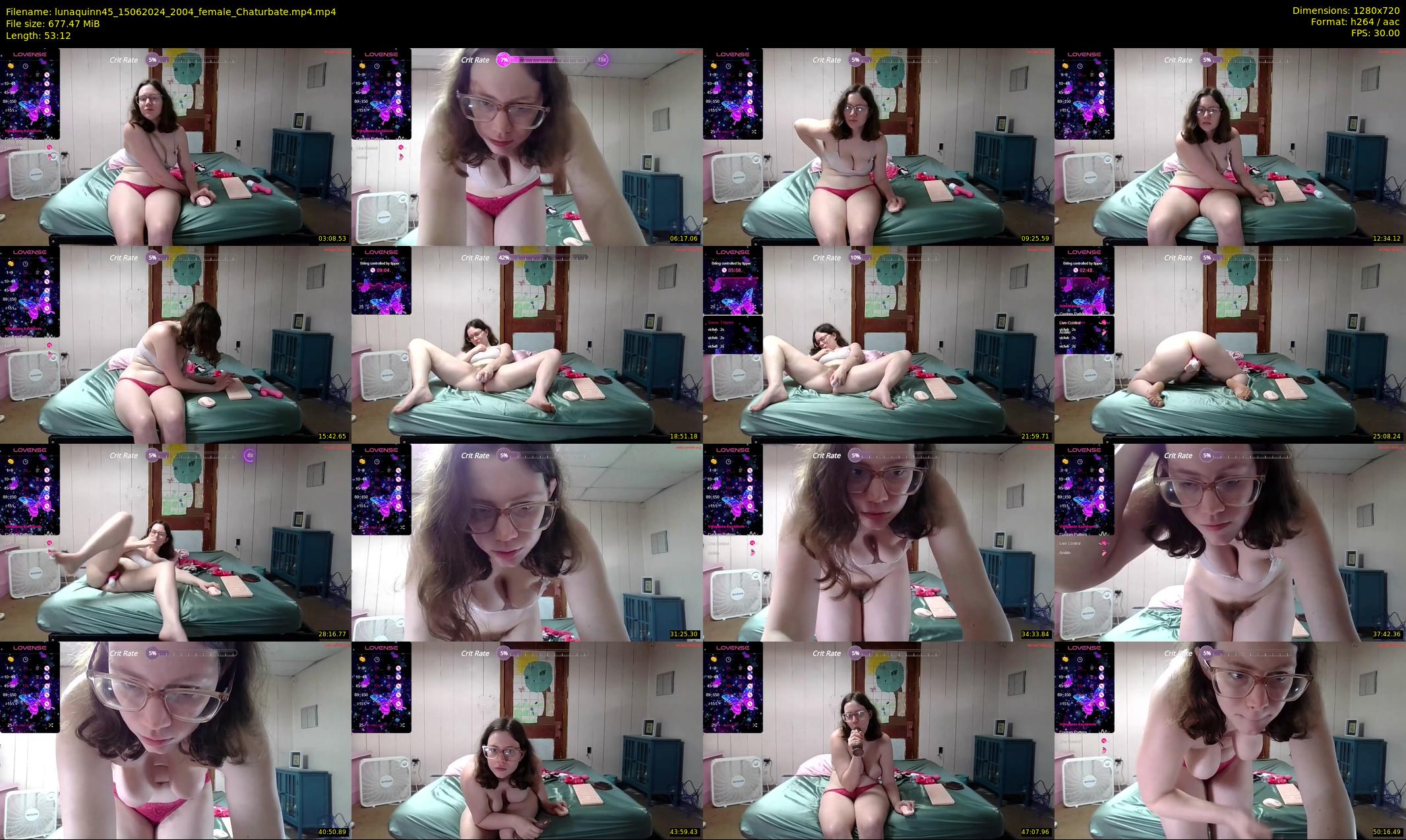 lunaquinn45 — 54 minute Chaturbate female cam show recording, 720p, Jun 15, 2024