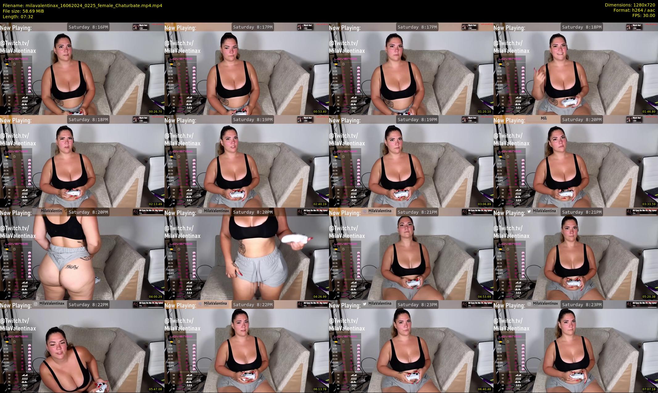 milavalentinax — 8 minute Chaturbate female cam show recording, 720p, Jun 16, 2024
