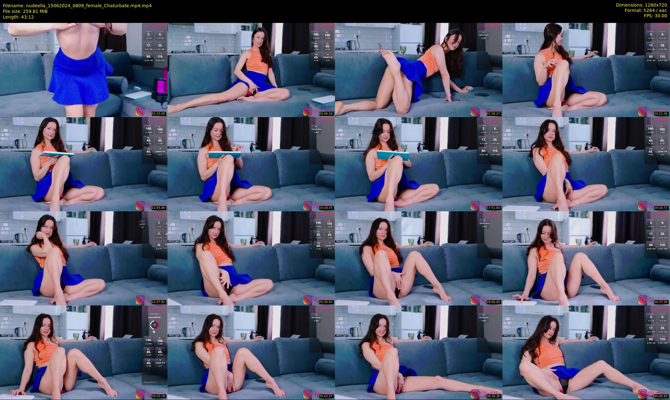 nudeella — 44 minute Chaturbate female cam show recording, 720p, Jun 15, 2024