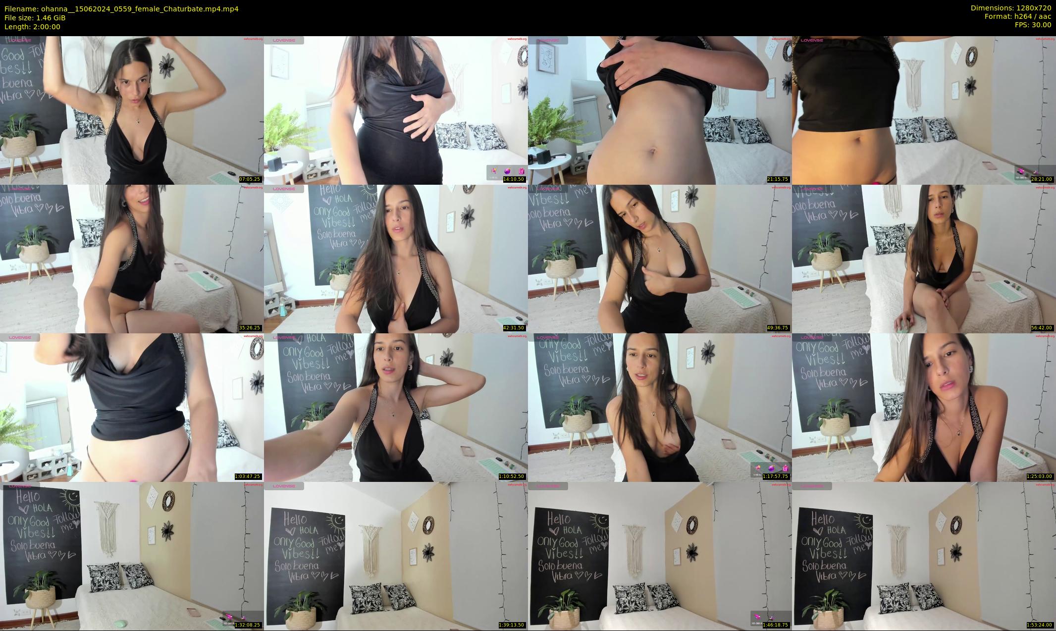 ohanna_ — 120 minute Chaturbate female cam show recording, 720p, Jun 15, 2024