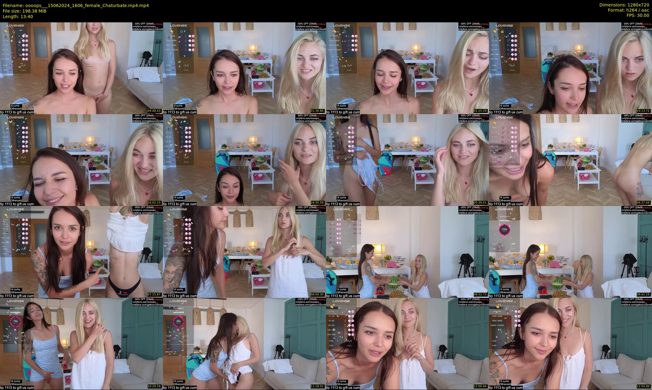 oooops__ — 14 minute Chaturbate female cam show recording, 720p, Jun 15, 2024