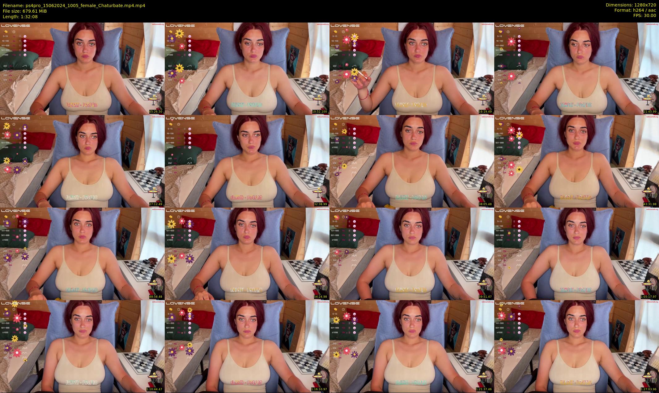 ps4pro — 93 minute Chaturbate female cam show recording, 720p, Jun 15, 2024